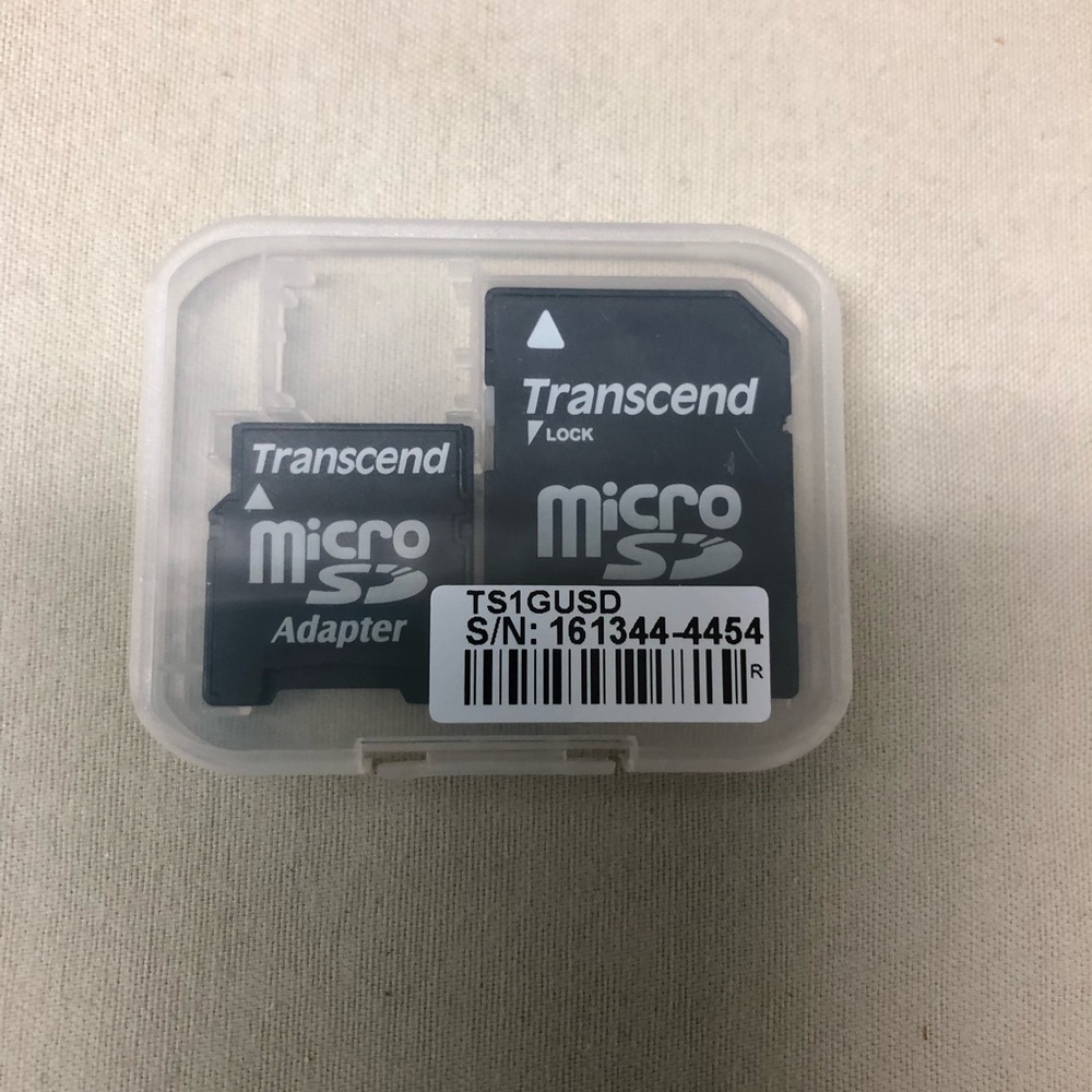 2 transcend micro SD adapters